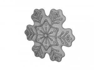 Gingerbread snowflake 3D Model