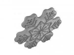 Gingerbread snowflake 3D Model