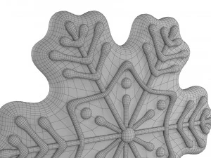 Gingerbread snowflake 3D Model