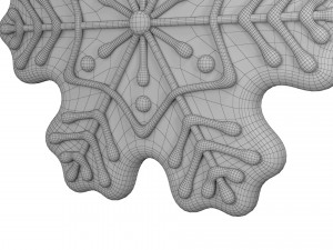 Gingerbread snowflake Modèle 3D