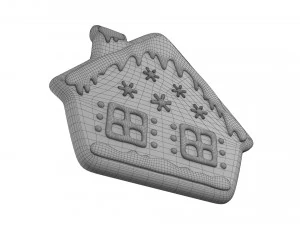 Zencefilli kurabiye evi 3D Model