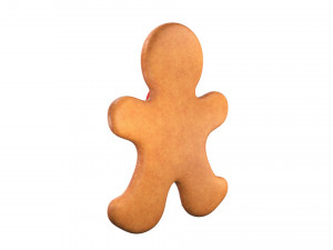 Gingerbread cookie set 3D Модель
