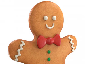 Juego de galletas de jengibre Modelo 3D