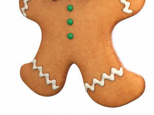 Gingerbread cookie set 3D Модель
