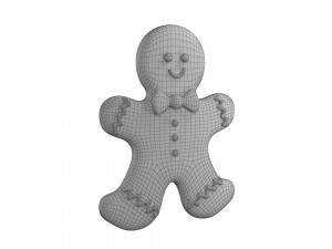 Gingerbread cookie set 3D Модель