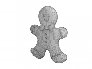 Gingerbread cookie set 3D Модель