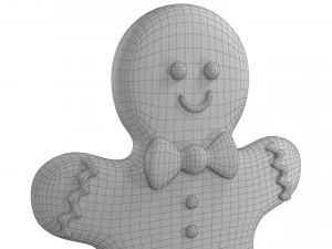 Juego de galletas de jengibre Modelo 3D