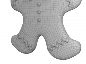 Gingerbread cookie set 3D Модель