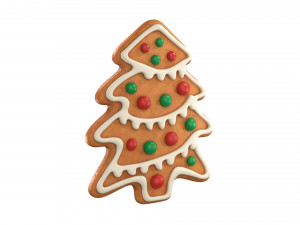 Gingerbread cookie set 3D Модель