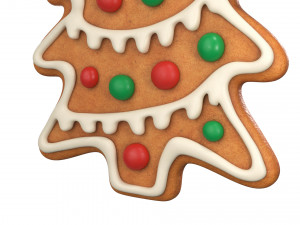 Gingerbread cookie set 3D Модель