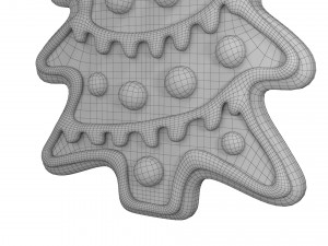 Gingerbread cookie set 3D Модель