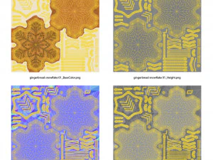 Juego de galletas de jengibre Modelo 3D