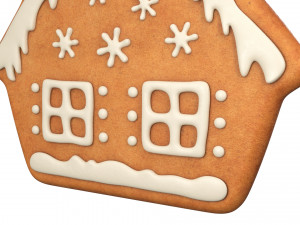 Gingerbread cookie set 3D Модель