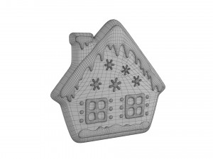 Gingerbread cookie set 3D Модель
