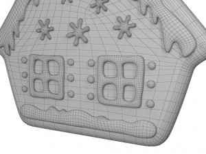 Gingerbread cookie set 3D Модель