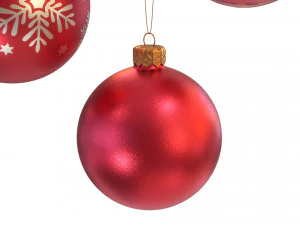 크리스마스 볼 레드 3D 모델