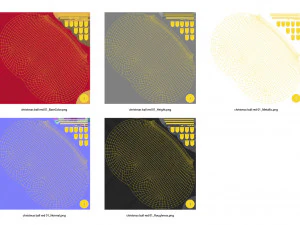 크리스마스 볼 레드 3D 모델