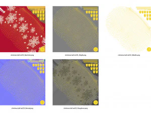 크리스마스 볼 레드 3D 모델