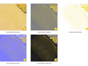 Christmas balls gold 3D Model