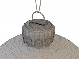 Christmas balls gold 3D Model