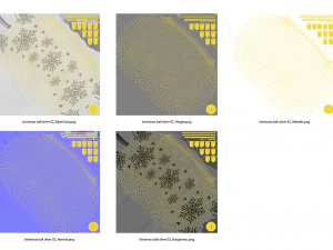 圣诞球银 3D 模型