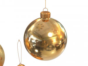 Christmas balls collection 3D Model