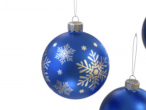 Christmas balls collection 3D 模型