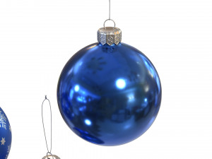 Christmas balls collection 3D 模型