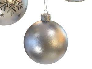 Christmas balls collection 3D 模型