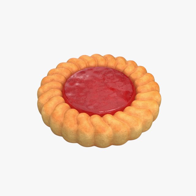 Cookies with jam 3D 모델 .c4d .max .obj .3ds .fbx .stl .blend 