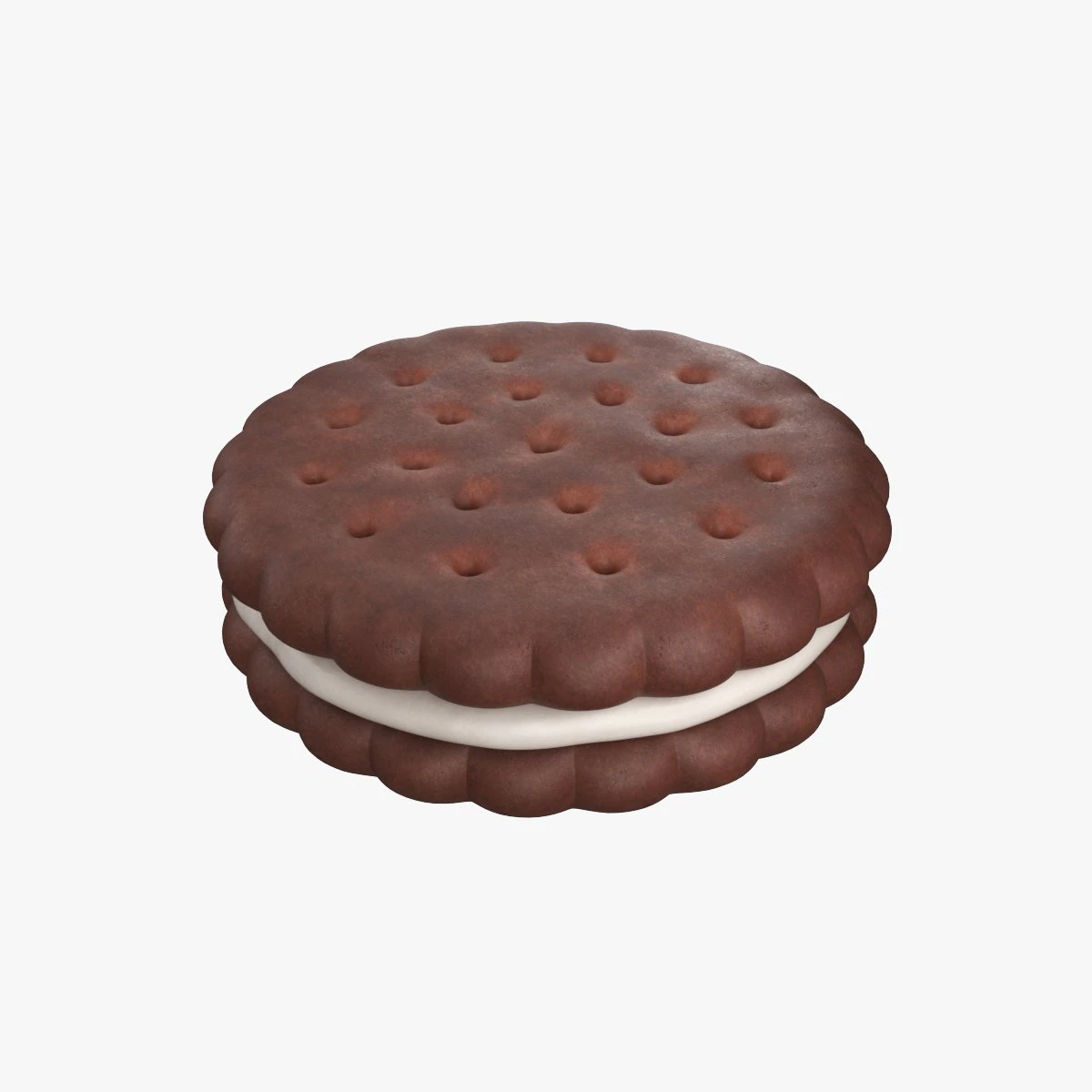 Cookie sandwich 02 3D Model .c4d .max .obj .3ds .fbx .stl .blend 