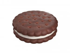 Cookie sandwich 02 3D Model