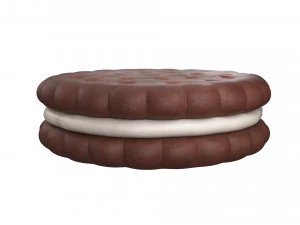 Cookie sandwich 02 3D Model