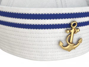 Chapeau marin marine Modèle 3D