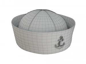 Chapeau marin marine Modèle 3D