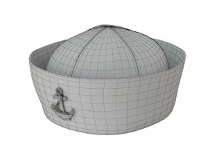Chapeau marin marine Modèle 3D