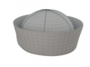 Chapeau marin marine Modèle 3D