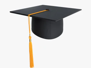 gorro de graduaci&oacute;n Modelo 3D