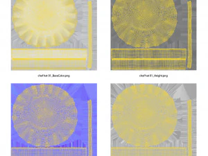 Cappello da cuoco Modello 3D