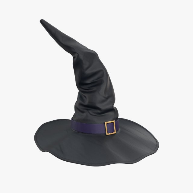 Witch hat Modelo 3D .c4d .max .obj .3ds .fbx .stl .blend 