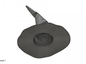 Chapeau de sorci&egrave;re Modèle 3D
