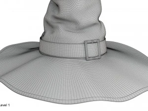 Chapeau de sorci&egrave;re Modèle 3D