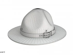 Chapeau de campagne scoute Modèle 3D