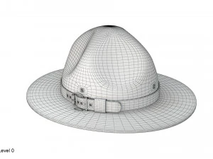Chapeau de campagne scoute Modèle 3D