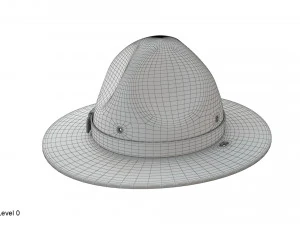 Chapeau de campagne scoute Modèle 3D
