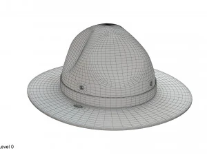 Chapeau de campagne scoute Modèle 3D
