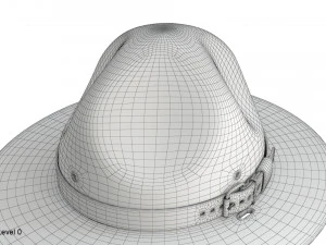 Chapeau de campagne scoute Modèle 3D