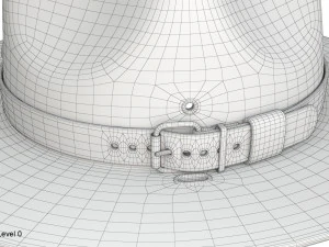 Chapeau de campagne scoute Modèle 3D