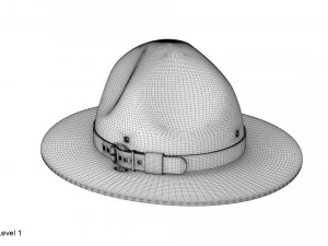 Chapeau de campagne scoute Modèle 3D