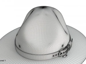 Chapeau de campagne scoute Modèle 3D